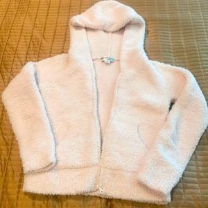 Barefoot Dreams pink zip hoodie